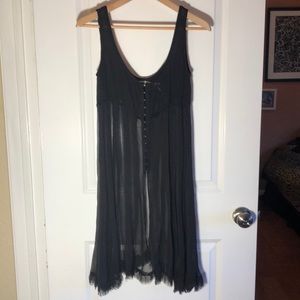 Kimchi Blue Black Sheer Dress